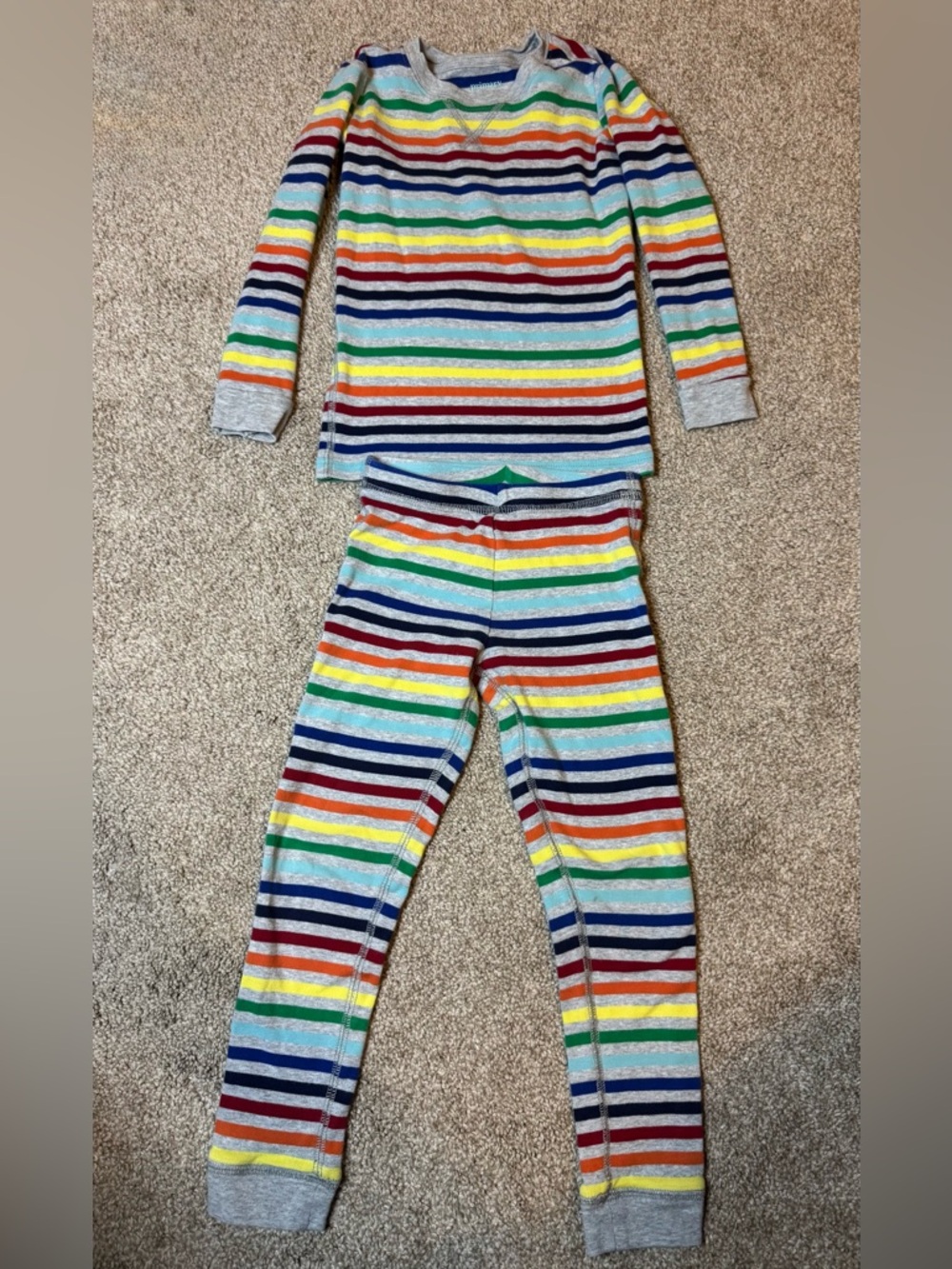 Primary Kid’s Striped Cotton Pajamas